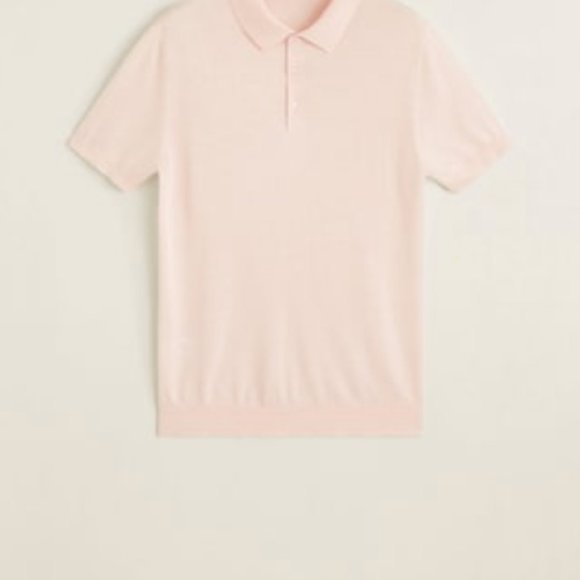 Silk Knit Polo Shirt by Mango - Men - NEW W/ TAGS! - Picture 8 of 8